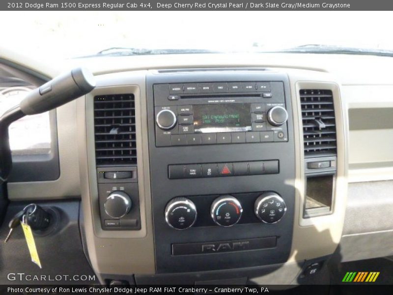 Deep Cherry Red Crystal Pearl / Dark Slate Gray/Medium Graystone 2012 Dodge Ram 1500 Express Regular Cab 4x4