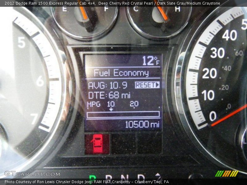 Deep Cherry Red Crystal Pearl / Dark Slate Gray/Medium Graystone 2012 Dodge Ram 1500 Express Regular Cab 4x4