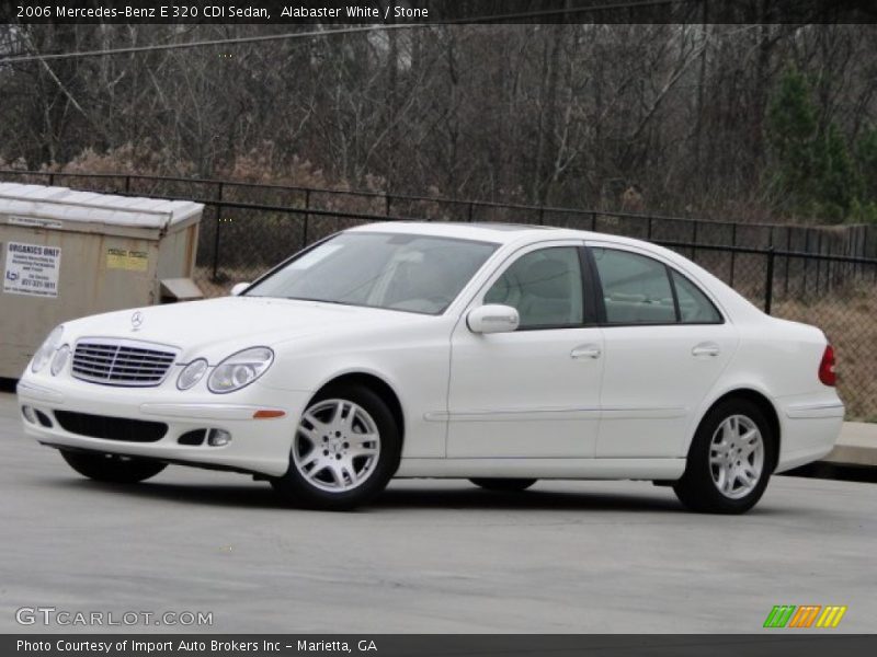 Alabaster White / Stone 2006 Mercedes-Benz E 320 CDI Sedan