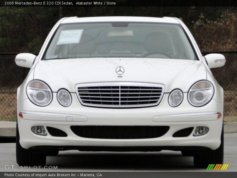 Alabaster White / Stone 2006 Mercedes-Benz E 320 CDI Sedan