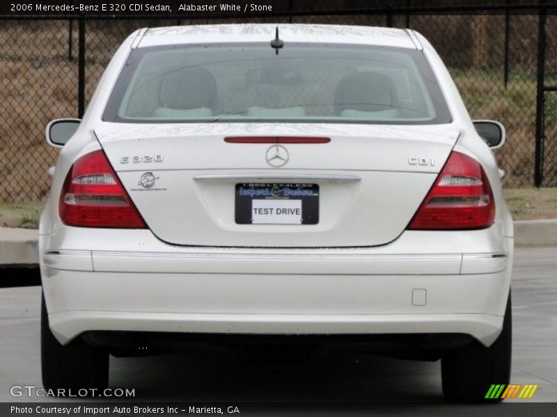 Alabaster White / Stone 2006 Mercedes-Benz E 320 CDI Sedan