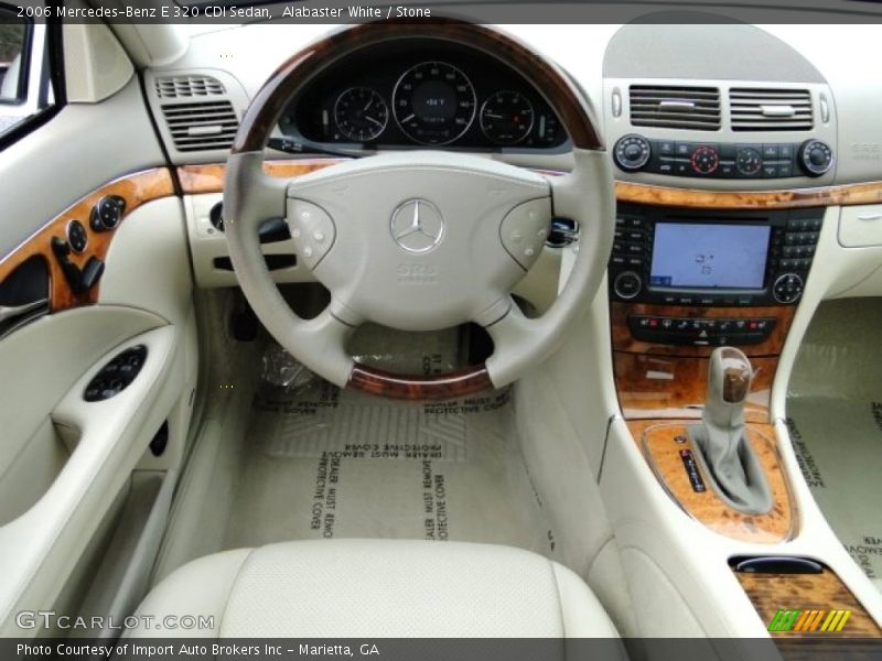 Alabaster White / Stone 2006 Mercedes-Benz E 320 CDI Sedan