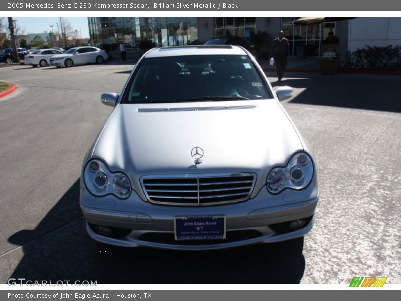 Brilliant Silver Metallic / Black 2005 Mercedes-Benz C 230 Kompressor Sedan