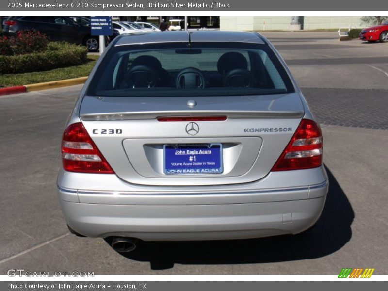 Brilliant Silver Metallic / Black 2005 Mercedes-Benz C 230 Kompressor Sedan