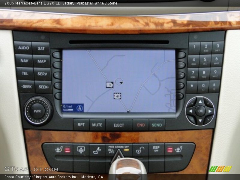 Alabaster White / Stone 2006 Mercedes-Benz E 320 CDI Sedan