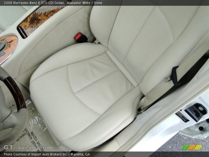 Alabaster White / Stone 2006 Mercedes-Benz E 320 CDI Sedan
