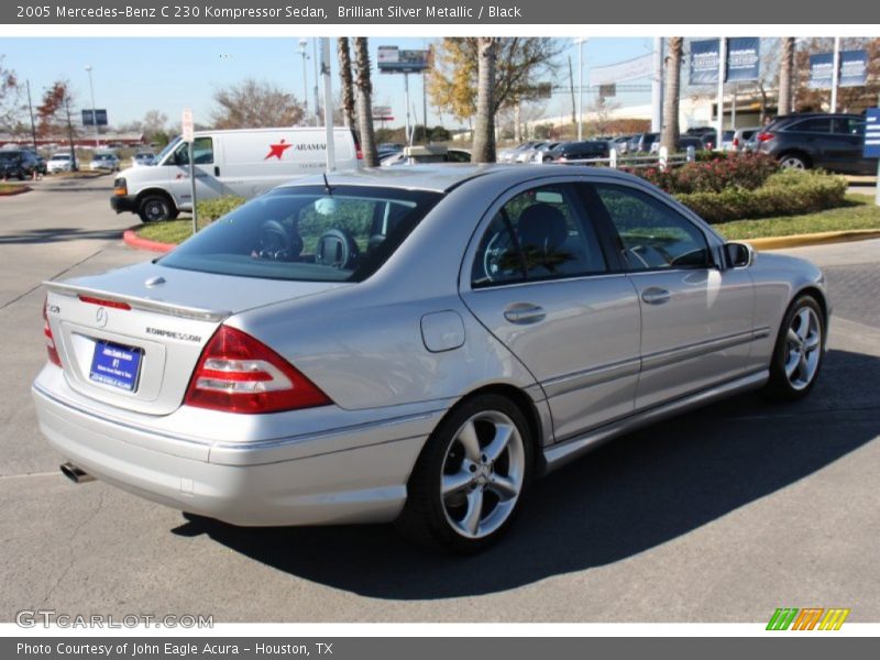 Brilliant Silver Metallic / Black 2005 Mercedes-Benz C 230 Kompressor Sedan