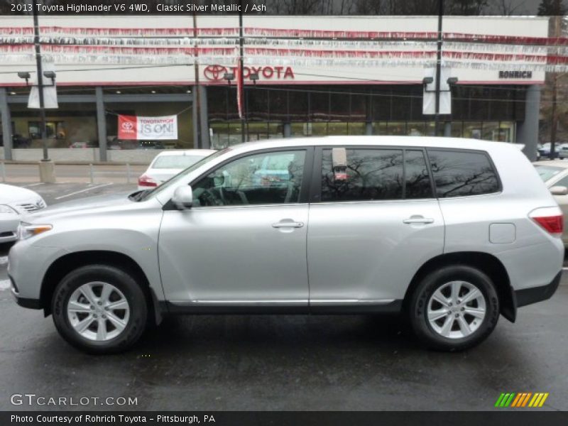 Classic Silver Metallic / Ash 2013 Toyota Highlander V6 4WD
