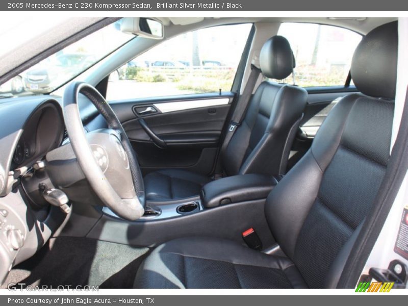 Brilliant Silver Metallic / Black 2005 Mercedes-Benz C 230 Kompressor Sedan