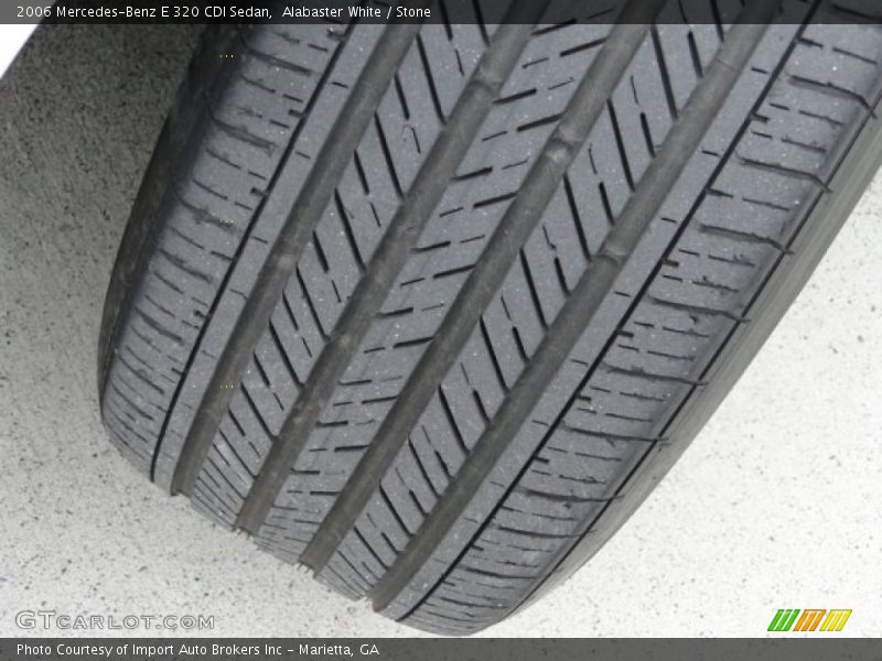 Alabaster White / Stone 2006 Mercedes-Benz E 320 CDI Sedan