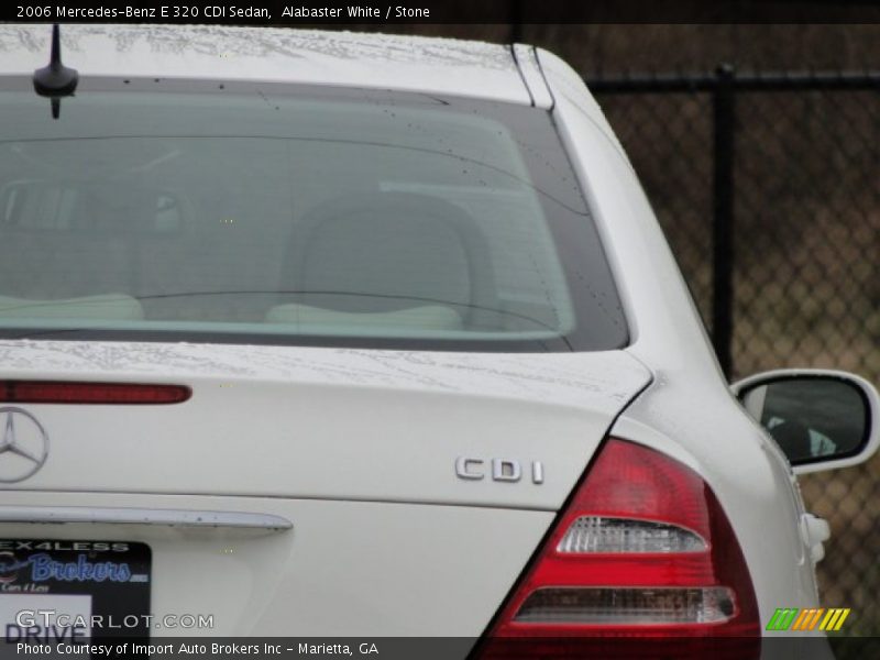 Alabaster White / Stone 2006 Mercedes-Benz E 320 CDI Sedan