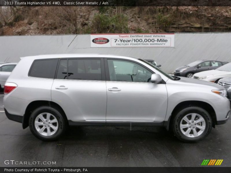 Classic Silver Metallic / Ash 2013 Toyota Highlander V6 4WD