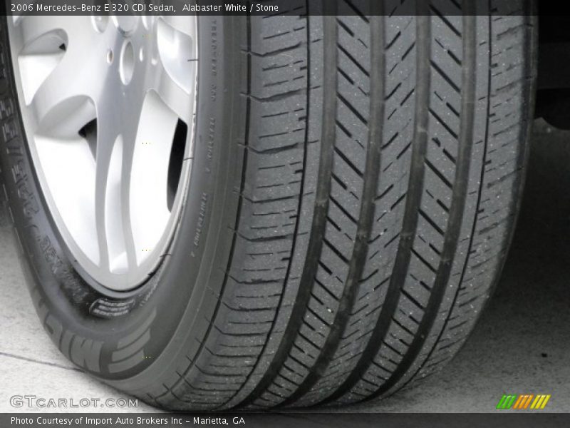 Alabaster White / Stone 2006 Mercedes-Benz E 320 CDI Sedan