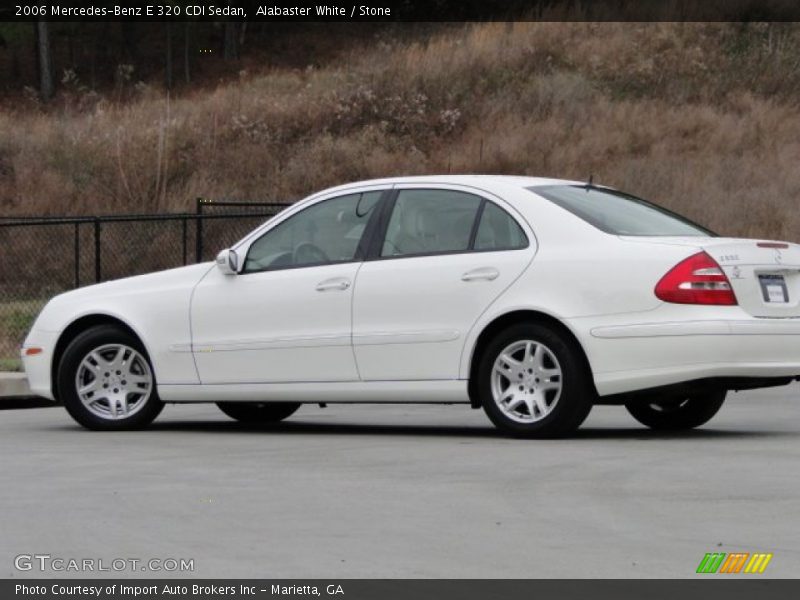 Alabaster White / Stone 2006 Mercedes-Benz E 320 CDI Sedan