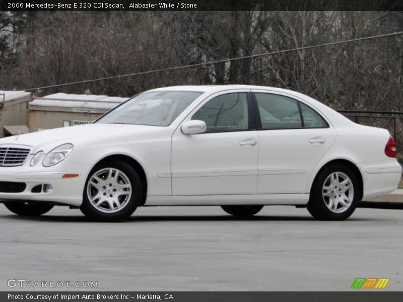 Alabaster White / Stone 2006 Mercedes-Benz E 320 CDI Sedan