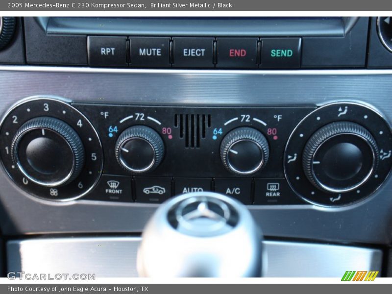 Brilliant Silver Metallic / Black 2005 Mercedes-Benz C 230 Kompressor Sedan