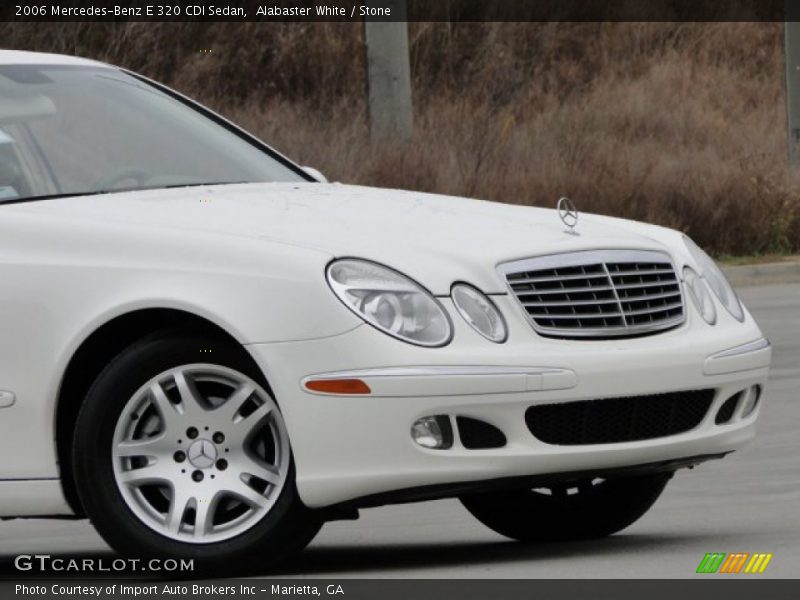 Alabaster White / Stone 2006 Mercedes-Benz E 320 CDI Sedan