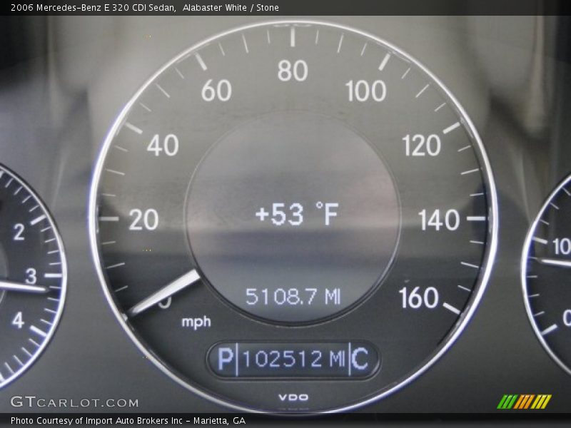 Alabaster White / Stone 2006 Mercedes-Benz E 320 CDI Sedan