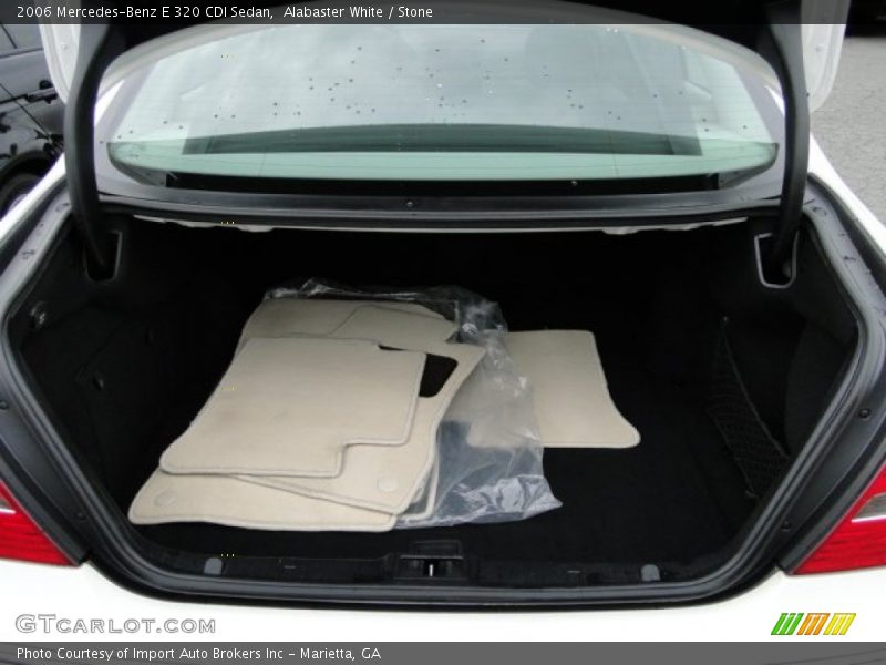 Alabaster White / Stone 2006 Mercedes-Benz E 320 CDI Sedan