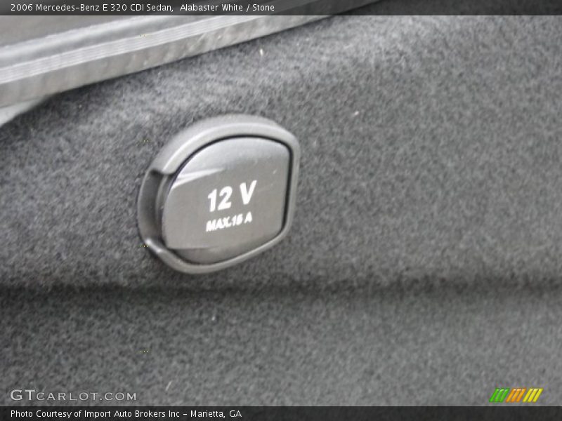 Alabaster White / Stone 2006 Mercedes-Benz E 320 CDI Sedan