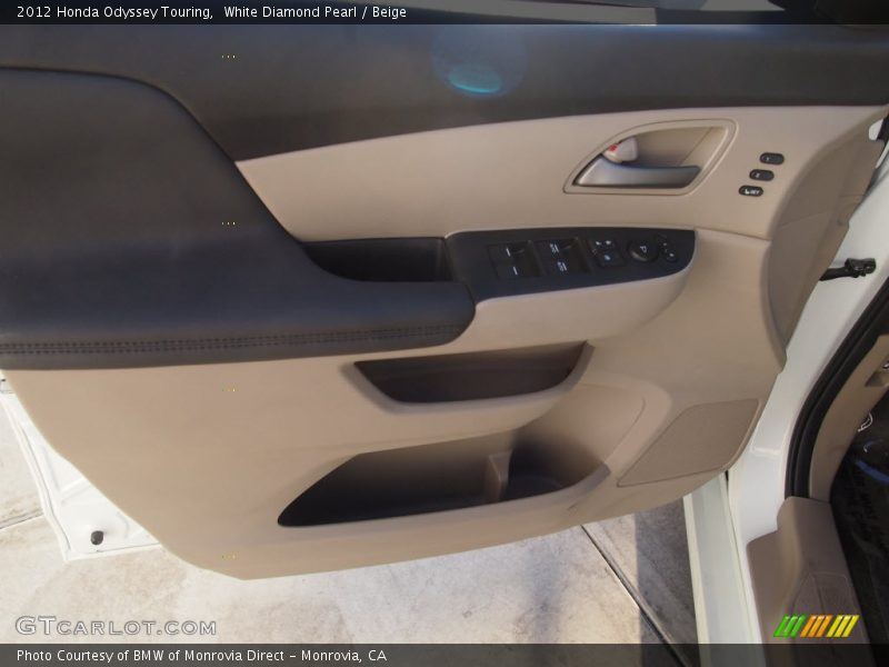 White Diamond Pearl / Beige 2012 Honda Odyssey Touring