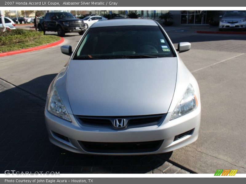 Alabaster Silver Metallic / Gray 2007 Honda Accord LX Coupe