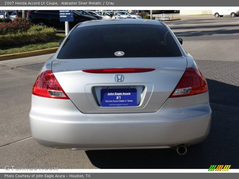Alabaster Silver Metallic / Gray 2007 Honda Accord LX Coupe
