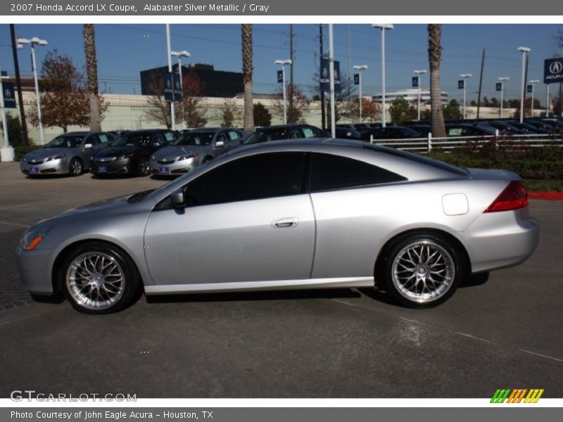 Alabaster Silver Metallic / Gray 2007 Honda Accord LX Coupe