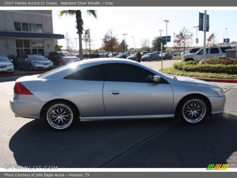 Alabaster Silver Metallic / Gray 2007 Honda Accord LX Coupe