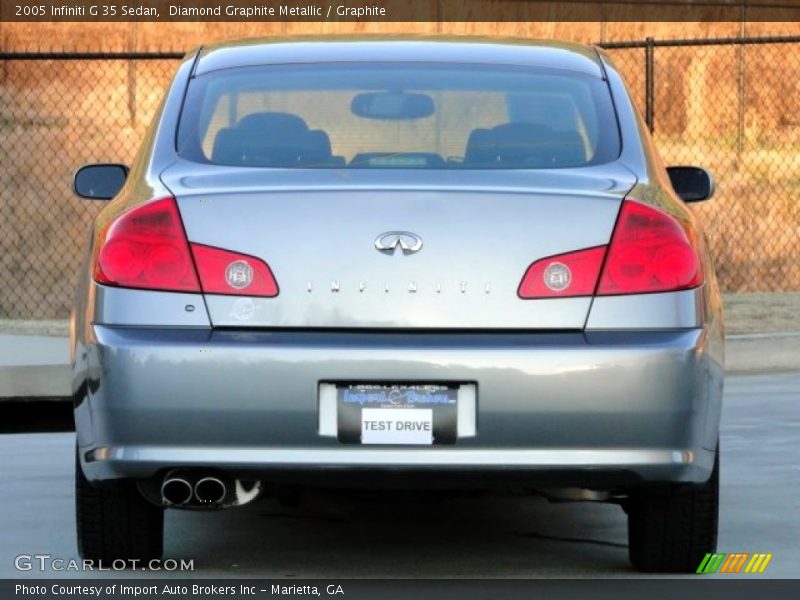 Diamond Graphite Metallic / Graphite 2005 Infiniti G 35 Sedan