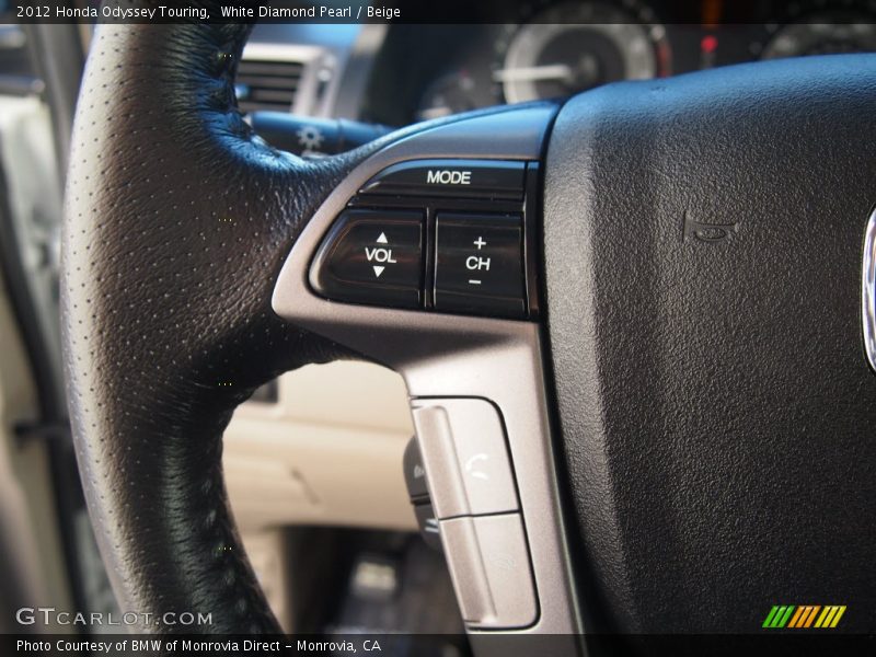 White Diamond Pearl / Beige 2012 Honda Odyssey Touring