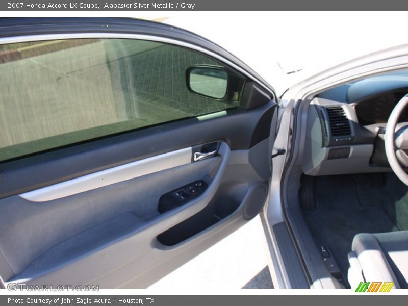 Alabaster Silver Metallic / Gray 2007 Honda Accord LX Coupe