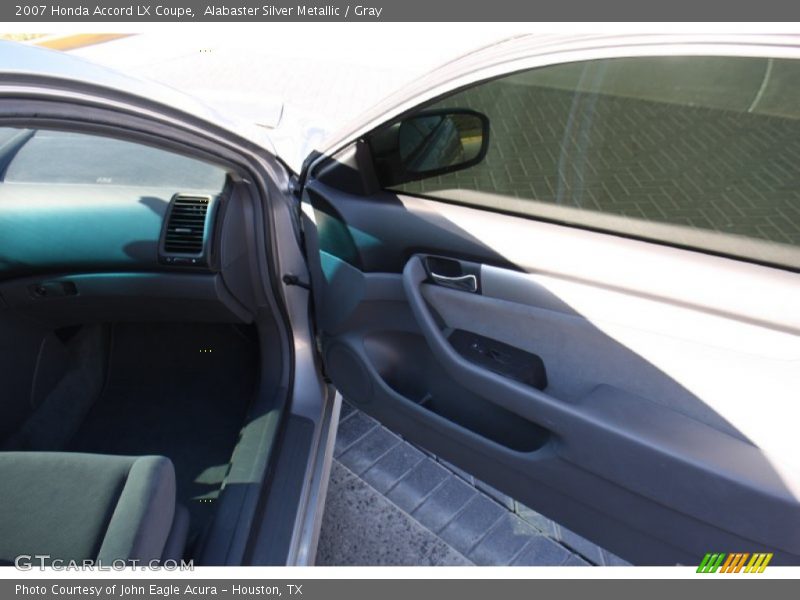 Alabaster Silver Metallic / Gray 2007 Honda Accord LX Coupe