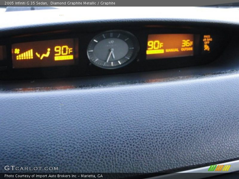 Diamond Graphite Metallic / Graphite 2005 Infiniti G 35 Sedan