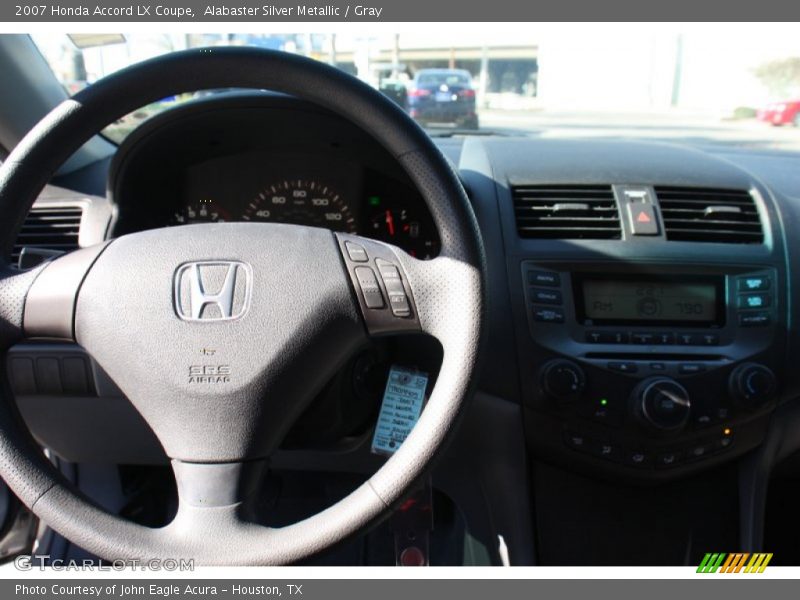 Alabaster Silver Metallic / Gray 2007 Honda Accord LX Coupe