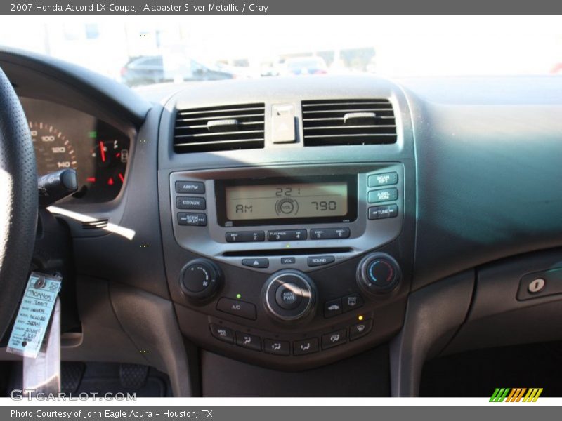 Alabaster Silver Metallic / Gray 2007 Honda Accord LX Coupe
