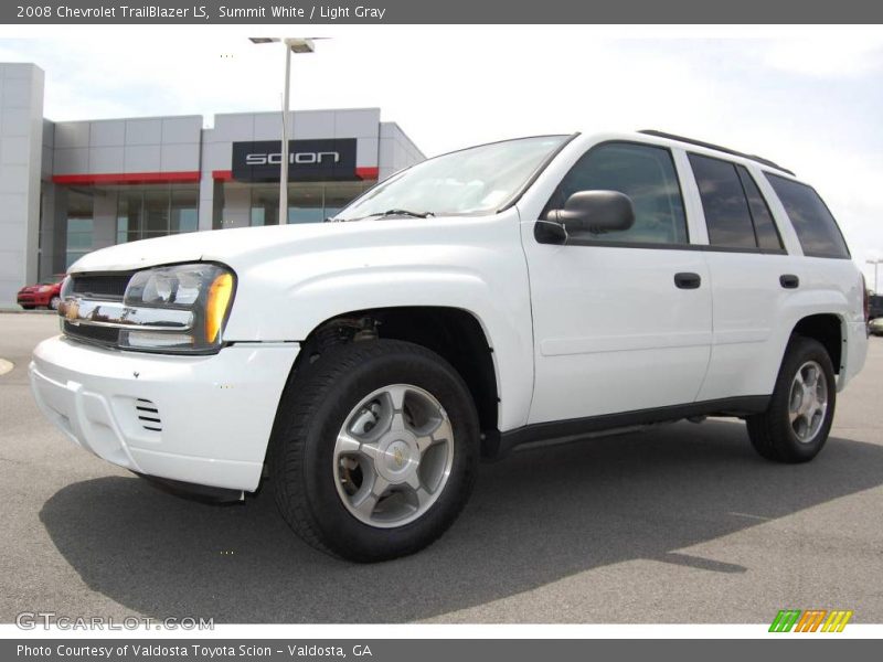 Summit White / Light Gray 2008 Chevrolet TrailBlazer LS