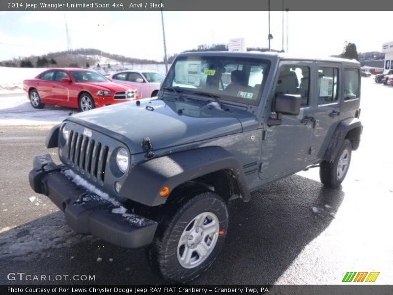 Anvil / Black 2014 Jeep Wrangler Unlimited Sport 4x4