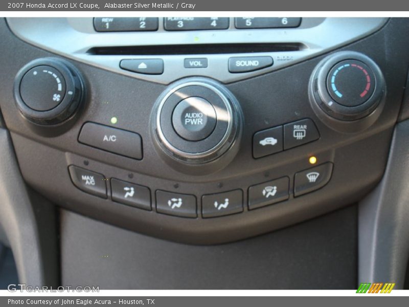 Controls of 2007 Accord LX Coupe