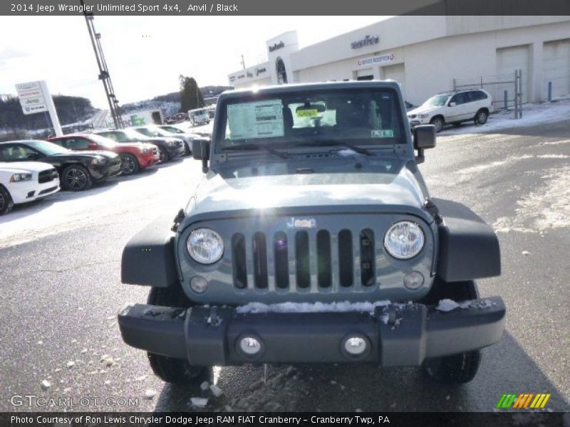 Anvil / Black 2014 Jeep Wrangler Unlimited Sport 4x4