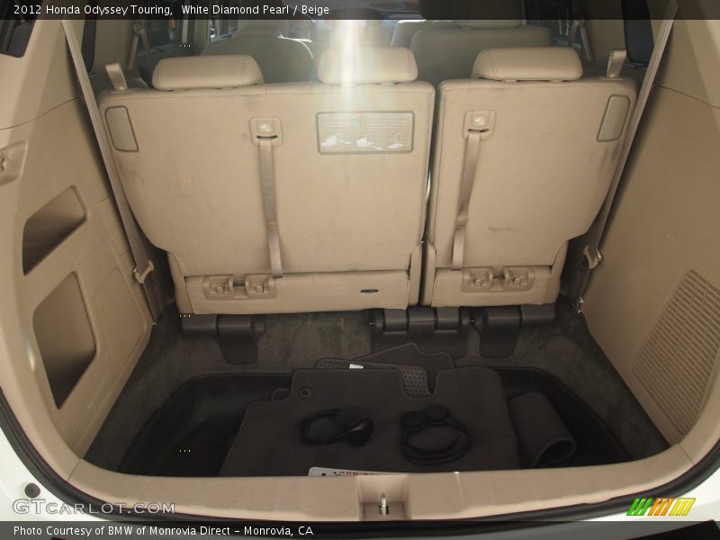 White Diamond Pearl / Beige 2012 Honda Odyssey Touring