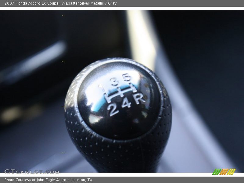 Alabaster Silver Metallic / Gray 2007 Honda Accord LX Coupe