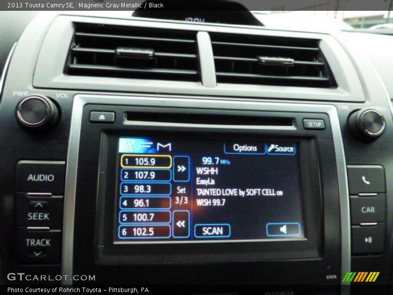 Magnetic Gray Metallic / Black 2013 Toyota Camry SE