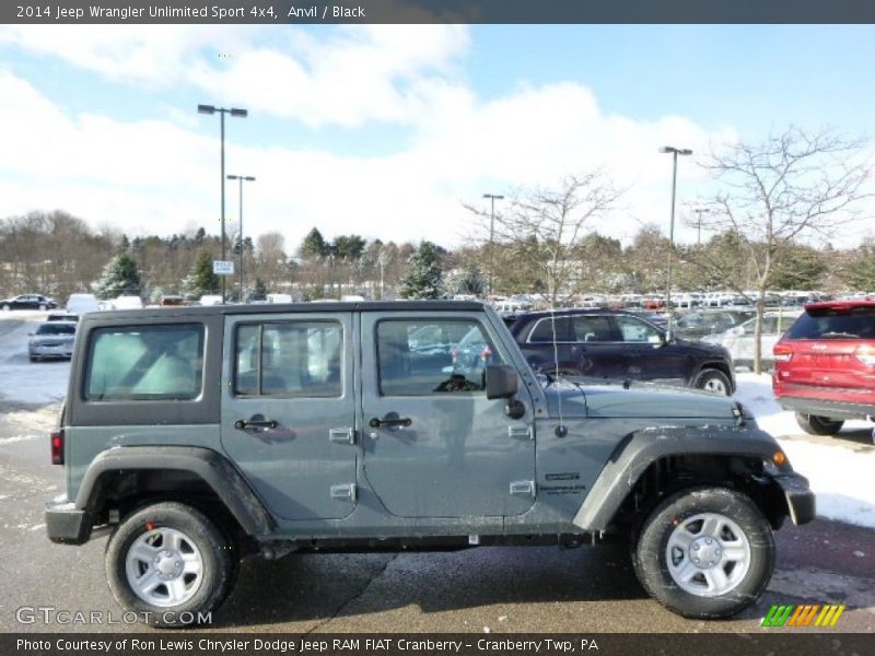 Anvil / Black 2014 Jeep Wrangler Unlimited Sport 4x4