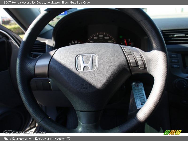 Alabaster Silver Metallic / Gray 2007 Honda Accord LX Coupe