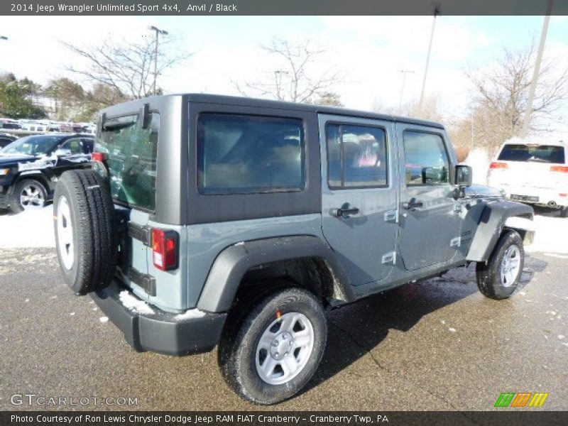 Anvil / Black 2014 Jeep Wrangler Unlimited Sport 4x4