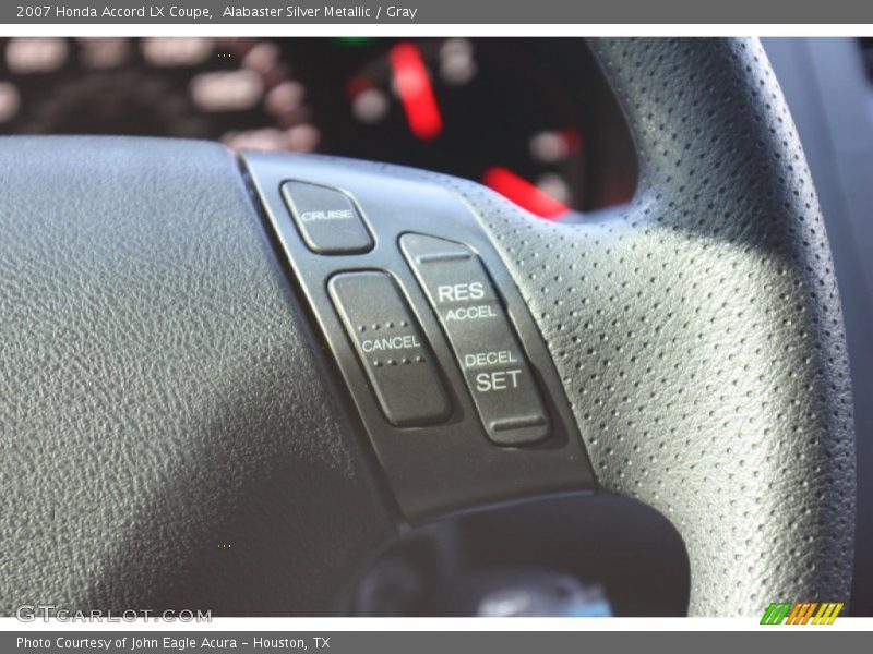 Alabaster Silver Metallic / Gray 2007 Honda Accord LX Coupe