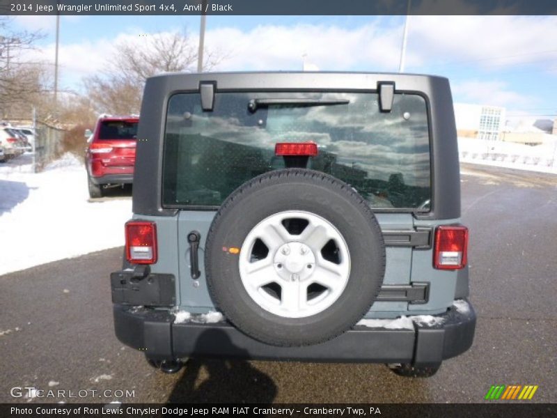 Anvil / Black 2014 Jeep Wrangler Unlimited Sport 4x4