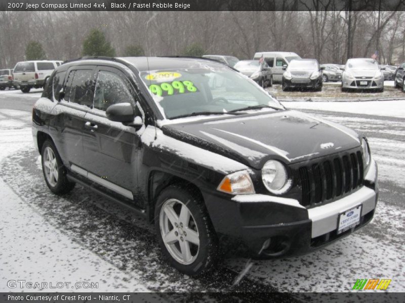 Black / Pastel Pebble Beige 2007 Jeep Compass Limited 4x4