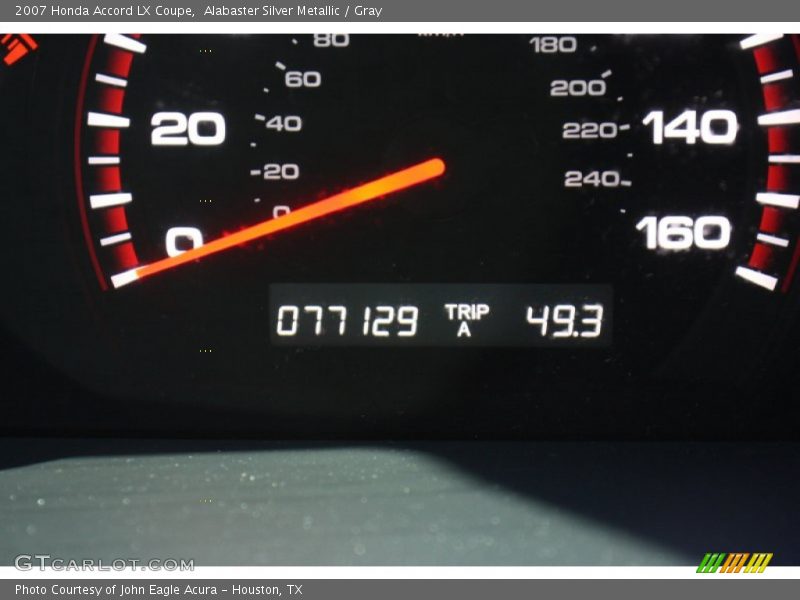 Alabaster Silver Metallic / Gray 2007 Honda Accord LX Coupe